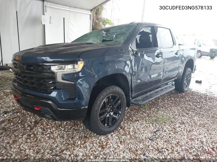 2022 CHEVROLET SILVERADO VIN 3GCUDFED3NG578133 — фото 2