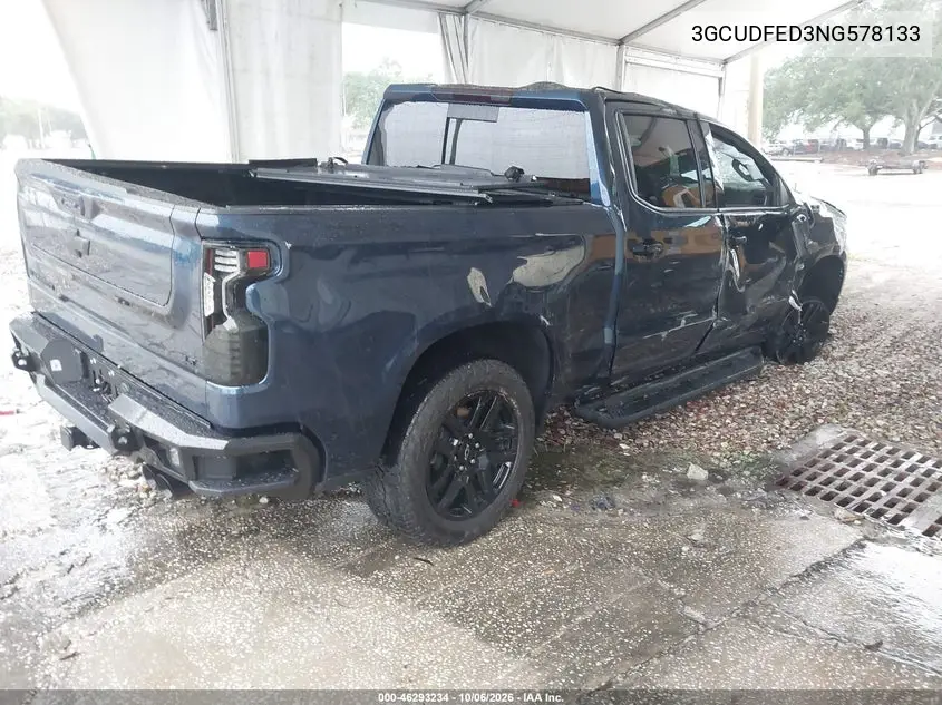 2022 CHEVROLET SILVERADO VIN 3GCUDFED3NG578133 — фото 4