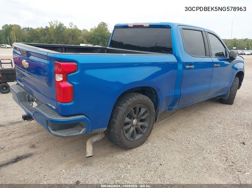 2022 CHEVROLET SILVERADO VIN 3GCPDBEK5NG578963 — фото 4