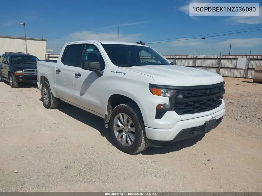 CHEVROLET SILVERADO 2022, VIN 1GCPDBEK1NZ536080