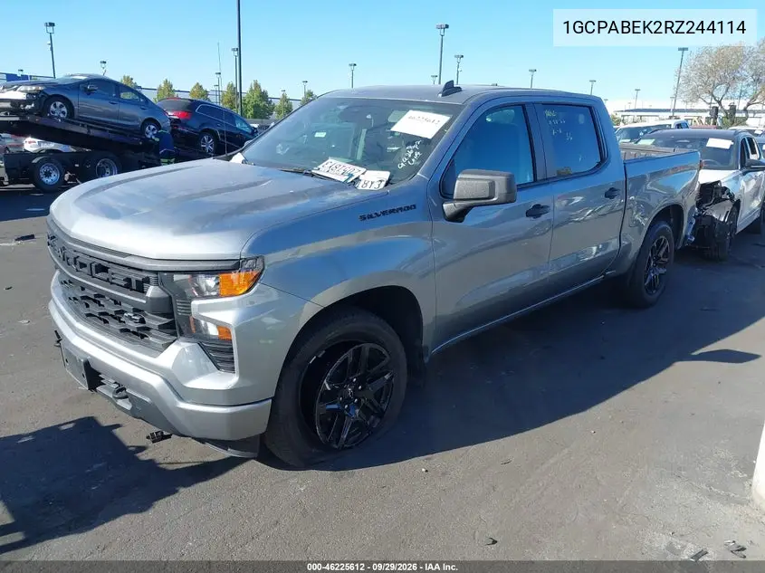 2024 CHEVROLET SILVERADO VIN 1GCPABEK2RZ244114 — фото 2