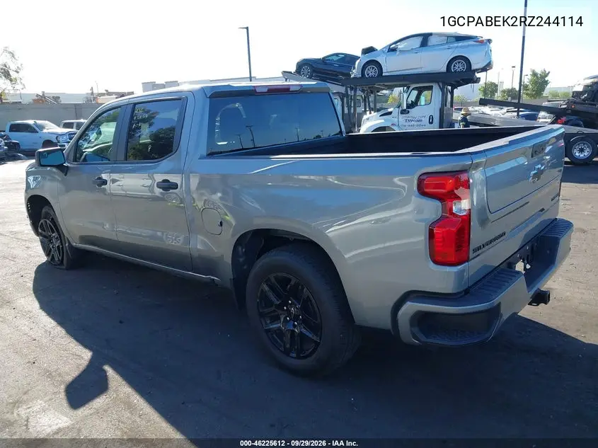 2024 CHEVROLET SILVERADO VIN 1GCPABEK2RZ244114 — фото 3
