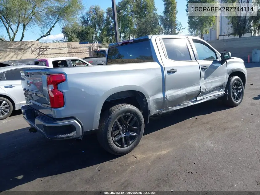 2024 CHEVROLET SILVERADO VIN 1GCPABEK2RZ244114 — фото 4