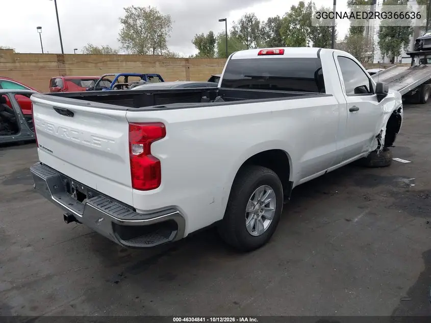 2024 CHEVROLET SILVERADO VIN 3GCNAAED2RG366636 — фото 4