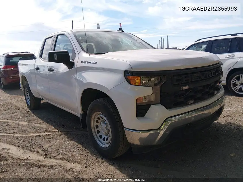 CHEVROLET SILVERADO 2024, VIN 1GCRAAED2RZ355993