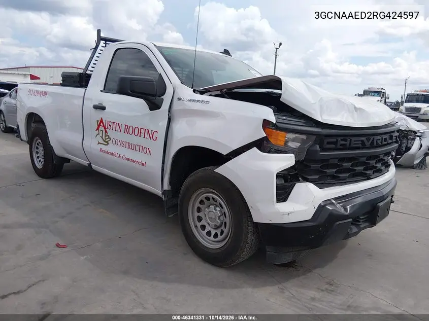 CHEVROLET SILVERADO 2024, VIN 3GCNAAED2RG424597