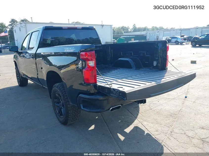 2024 CHEVROLET SILVERADO VIN 3GCUDCED0RG111952 — фото 3