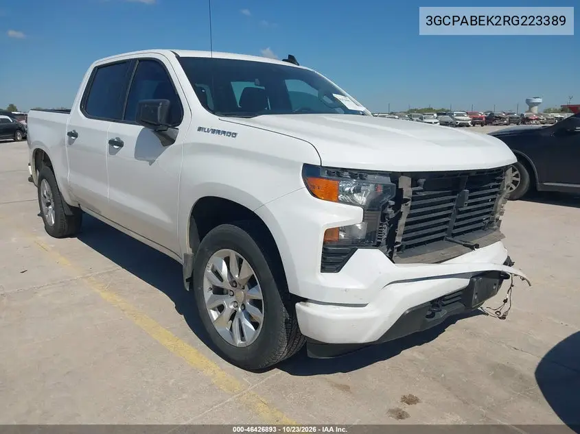CHEVROLET SILVERADO 2024, VIN 3GCPABEK2RG223389