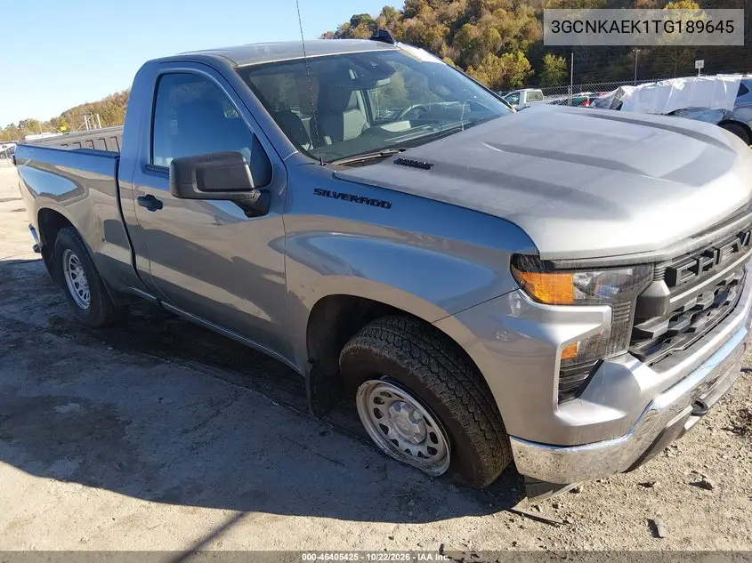 CHEVROLET SILVERADO 2026, VIN 3GCNKAEK1TG189645