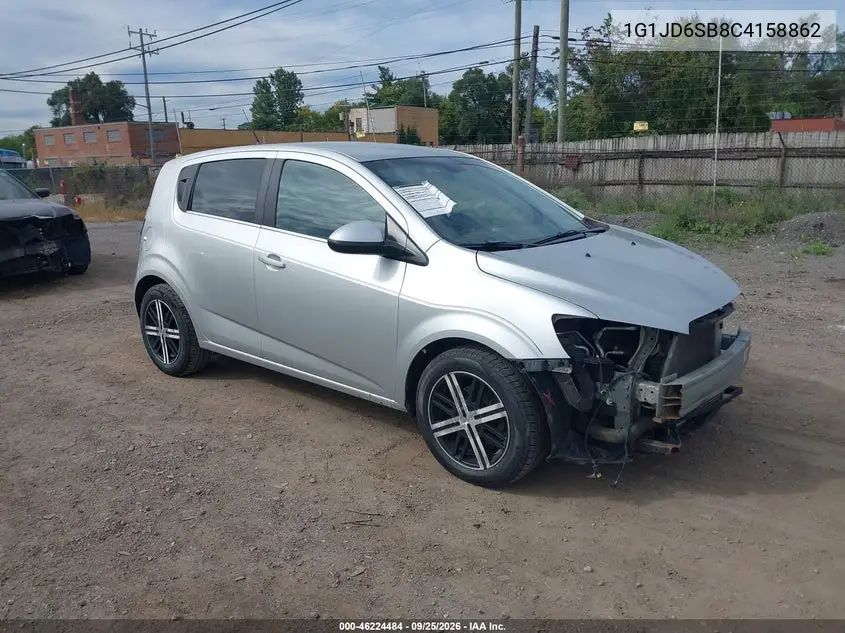 CHEVROLET SONIC 2012, VIN 1G1JD6SB8C4158862