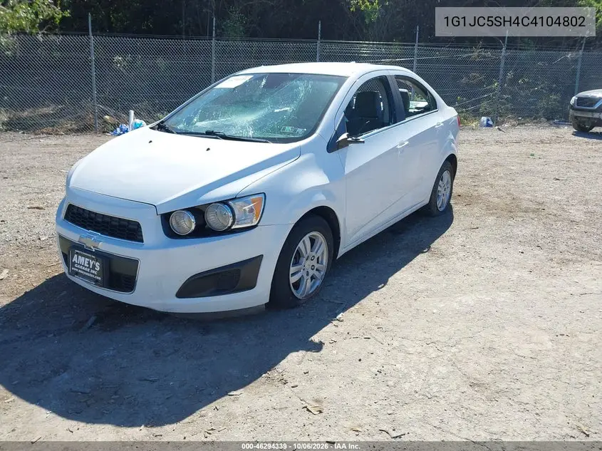 2012 CHEVROLET SONIC VIN 1G1JC5SH4C4104802 — фото 2