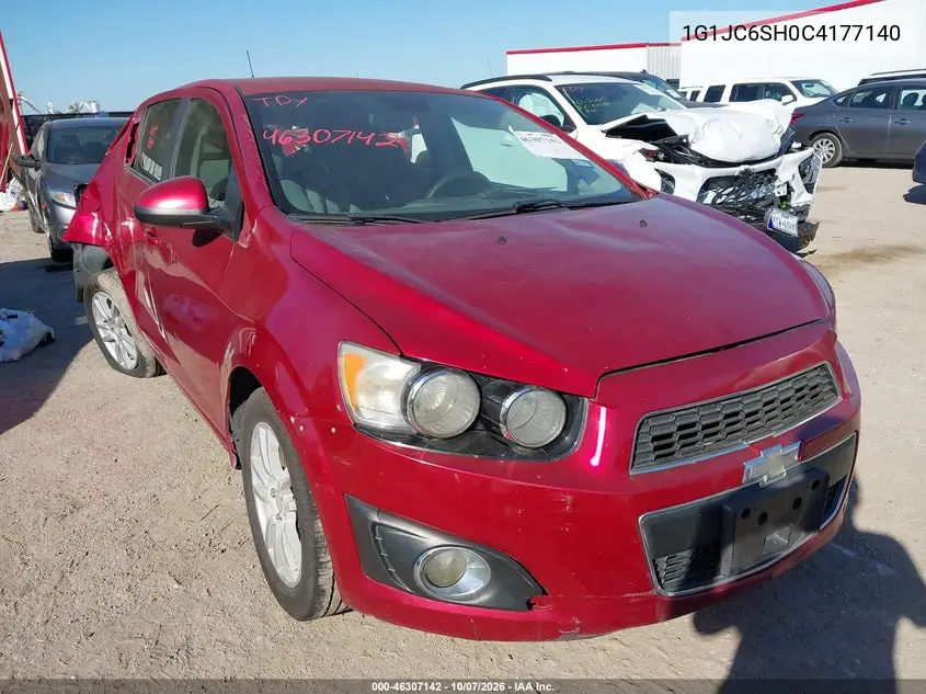 CHEVROLET SONIC 2012, VIN 1G1JC6SH0C4177140