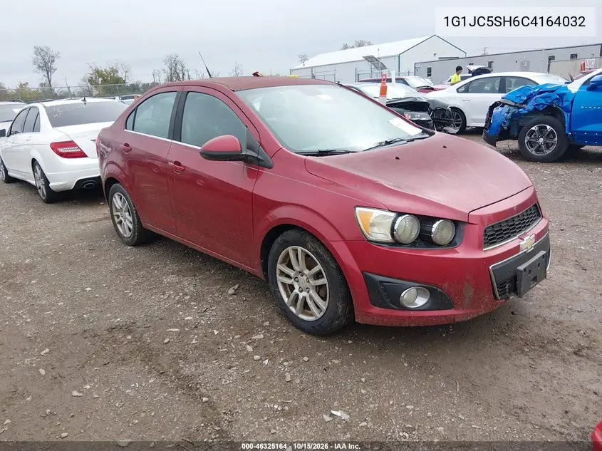 CHEVROLET SONIC 2012, VIN 1G1JC5SH6C4164032