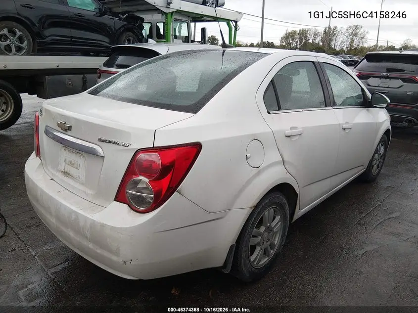 2012 CHEVROLET SONIC VIN 1G1JC5SH6C4158246 — фото 4