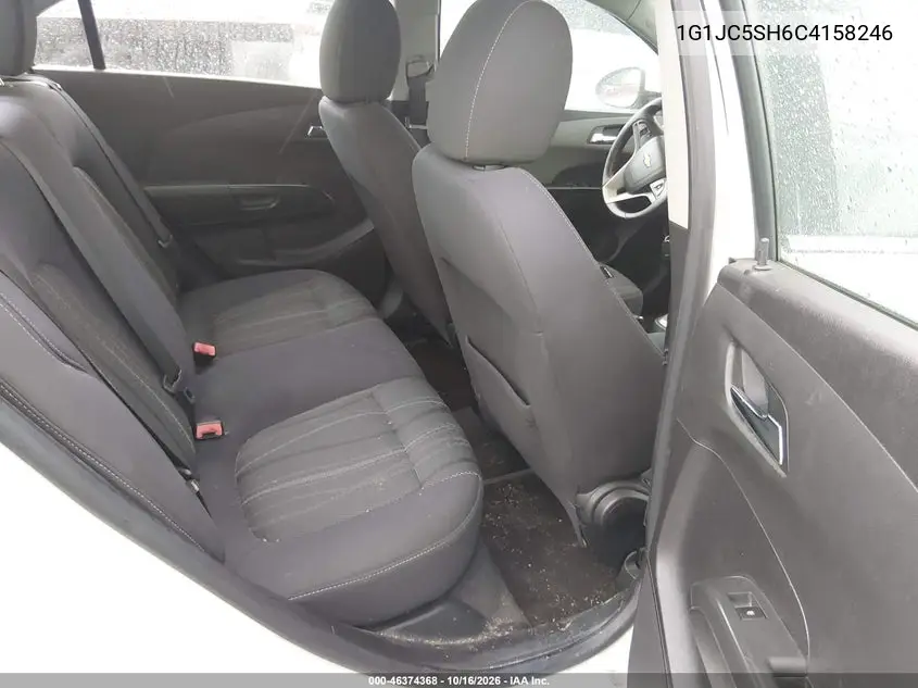 2012 CHEVROLET SONIC VIN 1G1JC5SH6C4158246 — фото 8