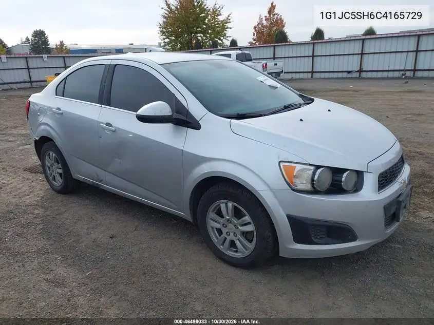 CHEVROLET SONIC 2012, VIN 1G1JC5SH6C4165729