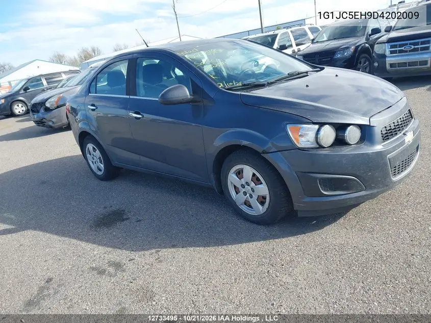 CHEVROLET SONIC 2013, VIN 1G1JC5EH9D4202009