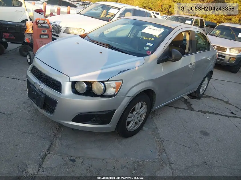 2013 CHEVROLET SONIC VIN 1G1JC5SH2D4243358 — фото 2