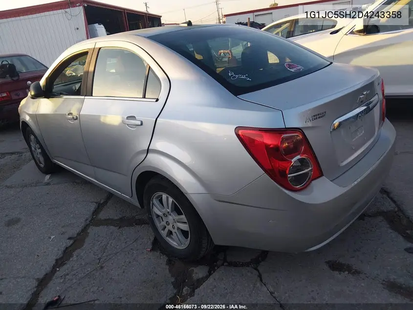 2013 CHEVROLET SONIC VIN 1G1JC5SH2D4243358 — фото 3