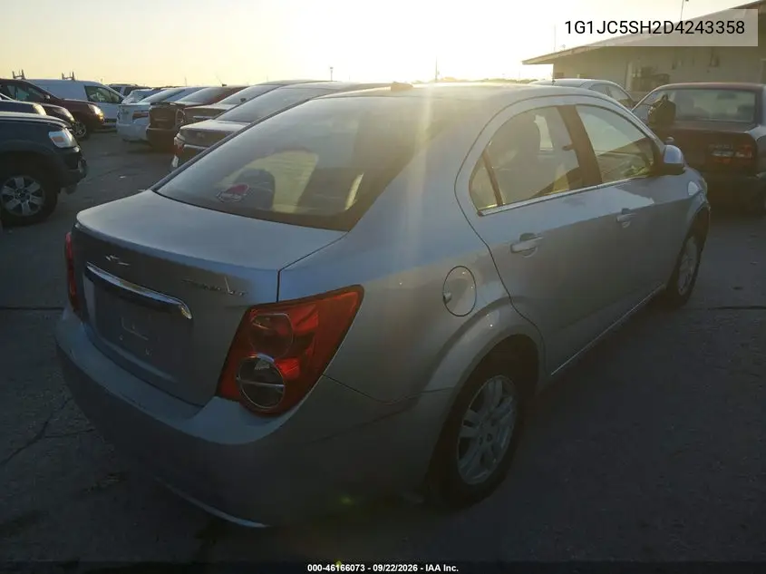 2013 CHEVROLET SONIC VIN 1G1JC5SH2D4243358 — фото 4