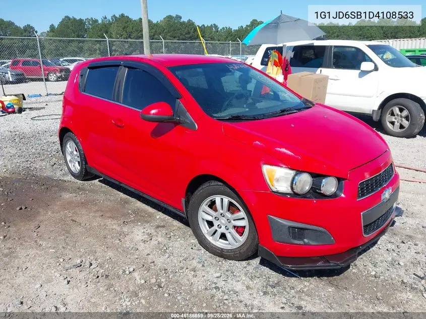 CHEVROLET SONIC 2013, VIN 1G1JD6SB1D4108533