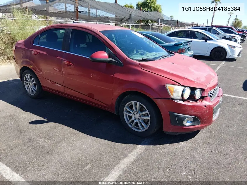 CHEVROLET SONIC 2013, VIN 1G1JC5SH8D4185384