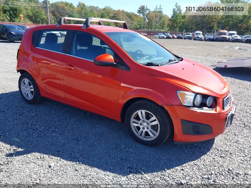 CHEVROLET SONIC 2013, VIN 1G1JD6SB6D4168503