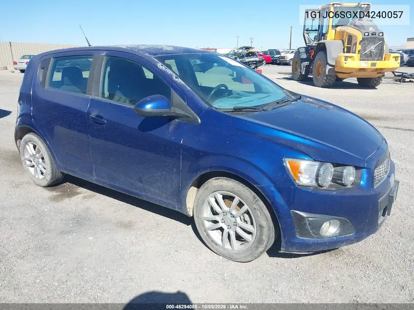 CHEVROLET SONIC 2013, VIN 1G1JC6SGXD4240057