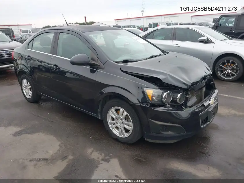 CHEVROLET SONIC 2013, VIN 1G1JC5SB5D4211273