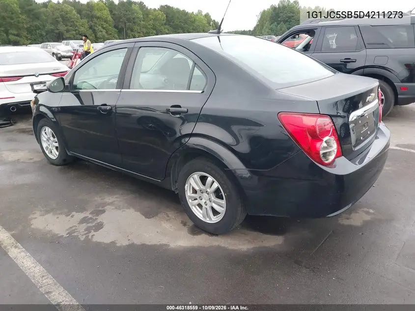 2013 CHEVROLET SONIC VIN 1G1JC5SB5D4211273 — фото 3