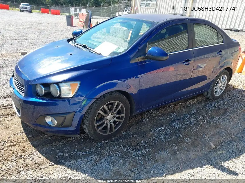 2013 CHEVROLET SONIC VIN 1G1JC5SH3D4217741 — фото 2