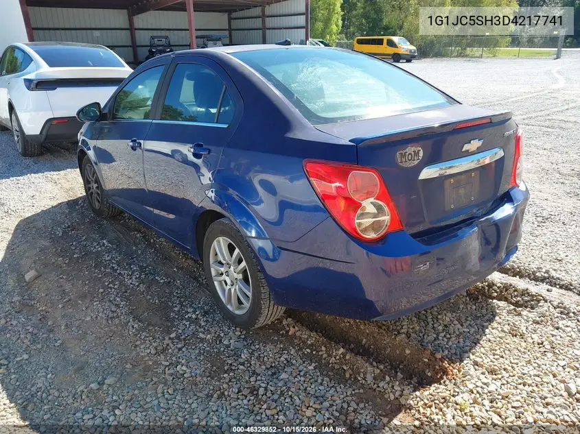 2013 CHEVROLET SONIC VIN 1G1JC5SH3D4217741 — фото 3