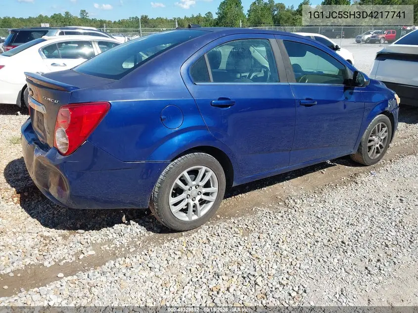 2013 CHEVROLET SONIC VIN 1G1JC5SH3D4217741 — фото 4