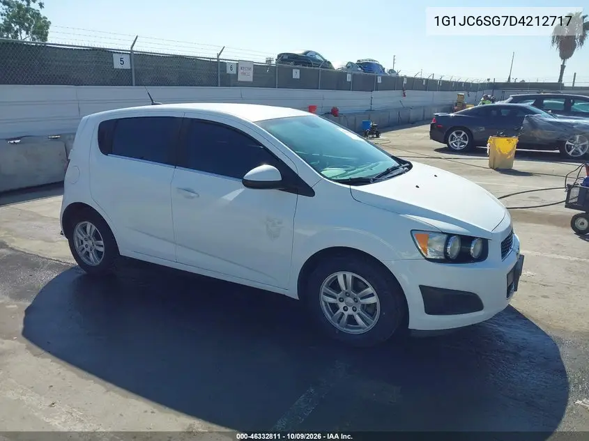 CHEVROLET SONIC 2013, VIN 1G1JC6SG7D4212717