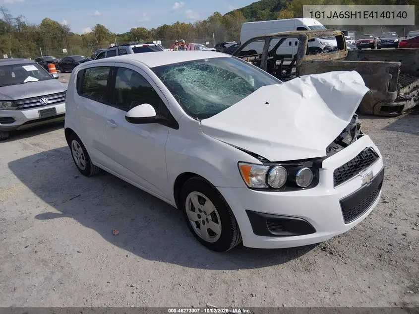 CHEVROLET SONIC 2014, VIN 1G1JA6SH1E4140140