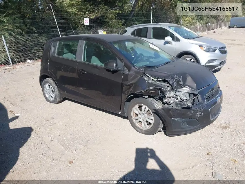 CHEVROLET SONIC 2014, VIN 1G1JC6SH5E4165617