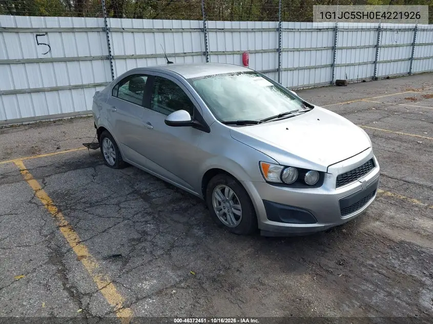 CHEVROLET SONIC 2014, VIN 1G1JC5SH0E4221926