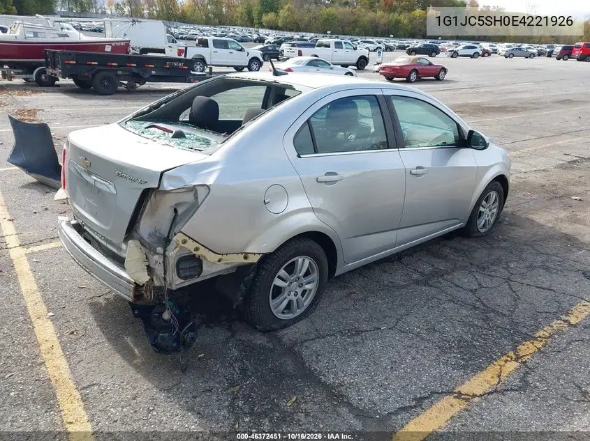2014 CHEVROLET SONIC VIN 1G1JC5SH0E4221926 — фото 4