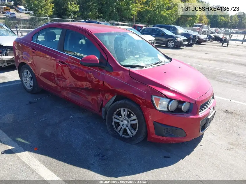 CHEVROLET SONIC 2014, VIN 1G1JC5SHXE4136723