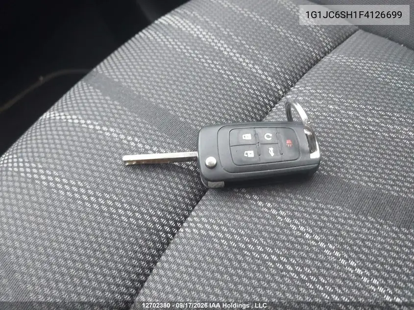 2015 CHEVROLET SONIC VIN 1G1JC6SH1F4126699 — фото 11