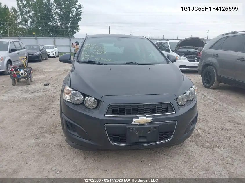 2015 CHEVROLET SONIC VIN 1G1JC6SH1F4126699 — фото 12