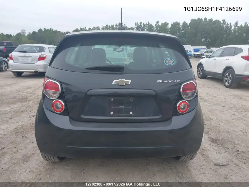 2015 CHEVROLET SONIC VIN 1G1JC6SH1F4126699 — фото 16