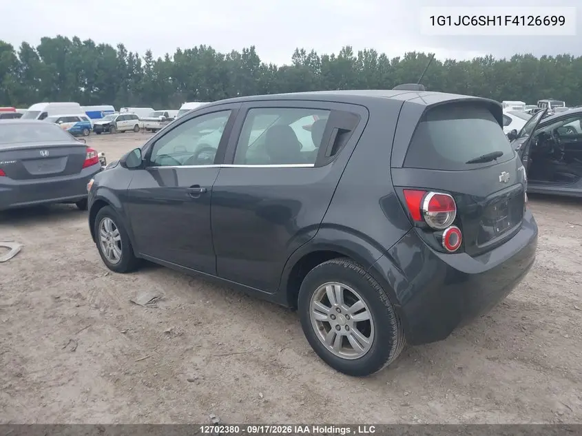 2015 CHEVROLET SONIC VIN 1G1JC6SH1F4126699 — фото 3