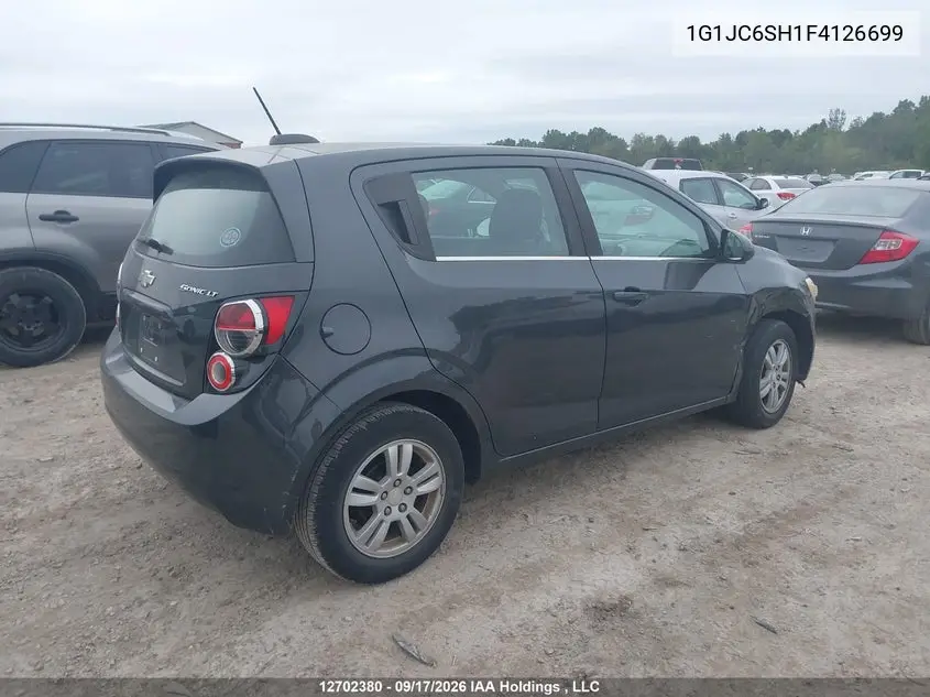 2015 CHEVROLET SONIC VIN 1G1JC6SH1F4126699 — фото 4