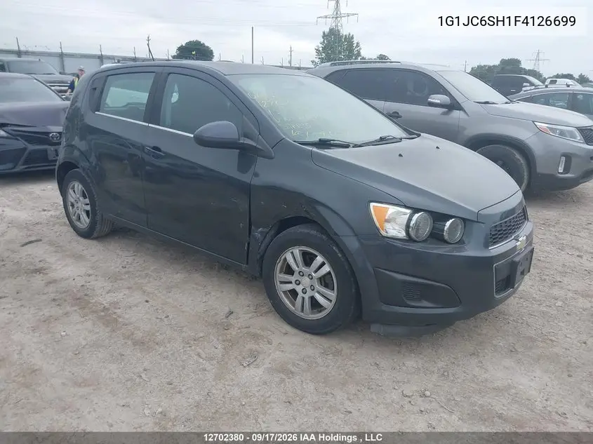2015 CHEVROLET SONIC VIN 1G1JC6SH1F4126699 — фото 6