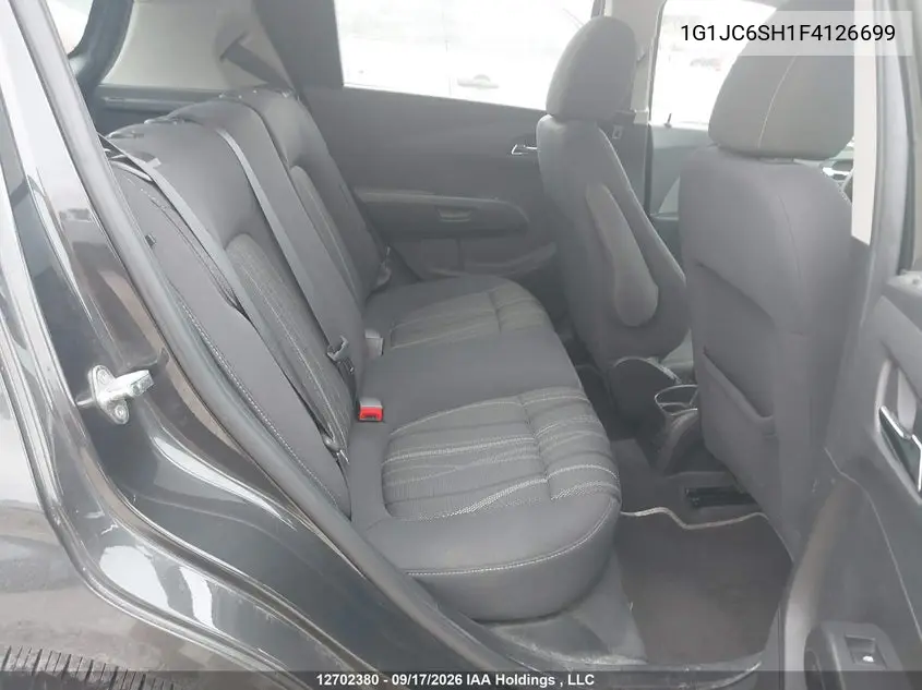 2015 CHEVROLET SONIC VIN 1G1JC6SH1F4126699 — фото 8
