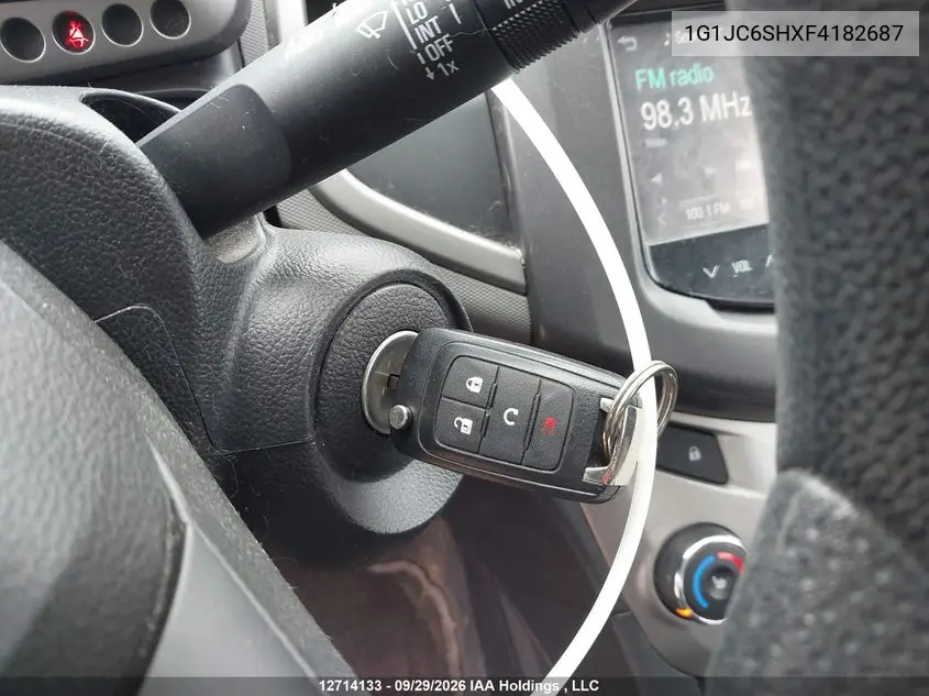 2015 CHEVROLET SONIC VIN 1G1JC6SHXF4182687 — фото 11