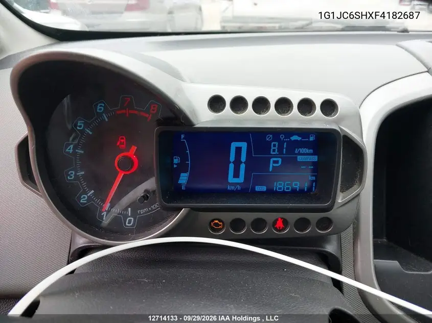 2015 CHEVROLET SONIC VIN 1G1JC6SHXF4182687 — фото 7