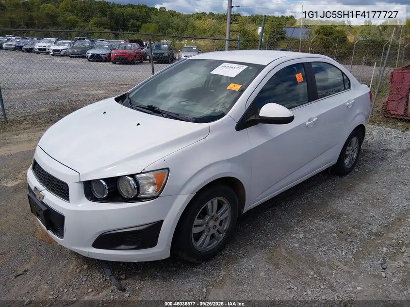 2015 CHEVROLET SONIC VIN 1G1JC5SH1F4177727 — фото 2