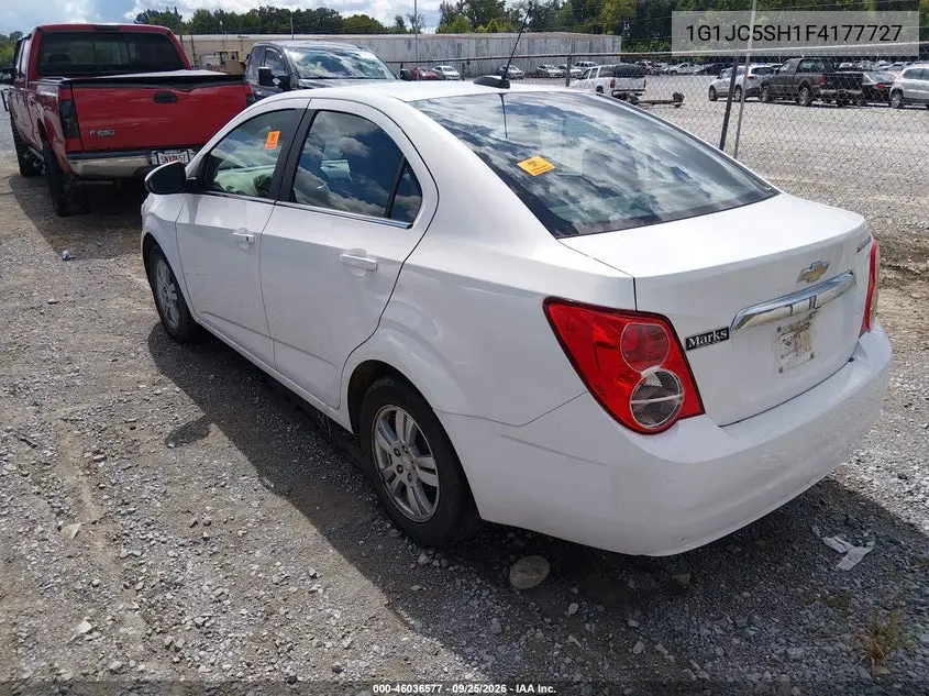 2015 CHEVROLET SONIC VIN 1G1JC5SH1F4177727 — фото 3